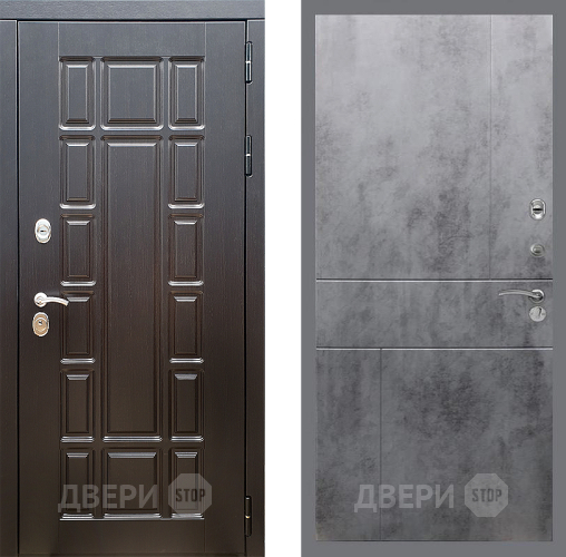 Входная металлическая Дверь Стоп НЬЮ ЙОРК ФЛ-290 Бетон темный в Истра