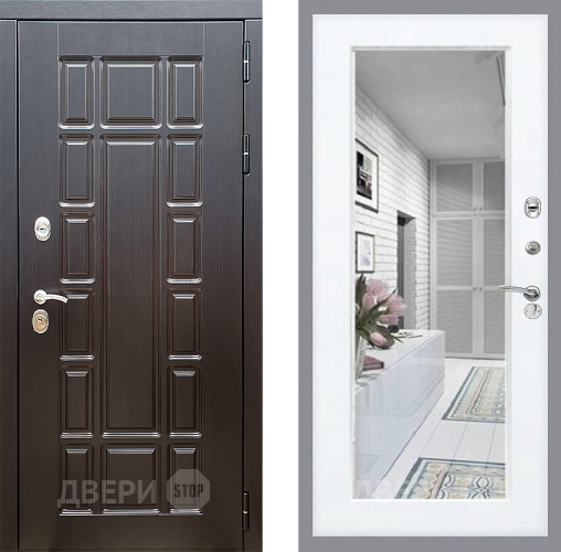 Входная металлическая Дверь Стоп НЬЮ ЙОРК Зеркало Силк Сноу в Истра