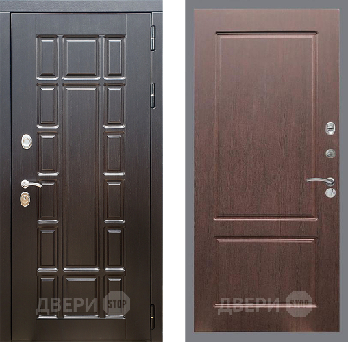 Входная металлическая Дверь Стоп НЬЮ ЙОРК ФЛ-117 Орех премиум в Истра