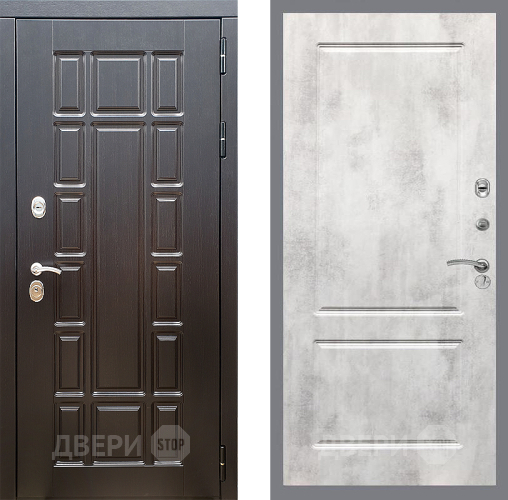 Входная металлическая Дверь Стоп НЬЮ ЙОРК ФЛ-117 Бетон светлый в Истра