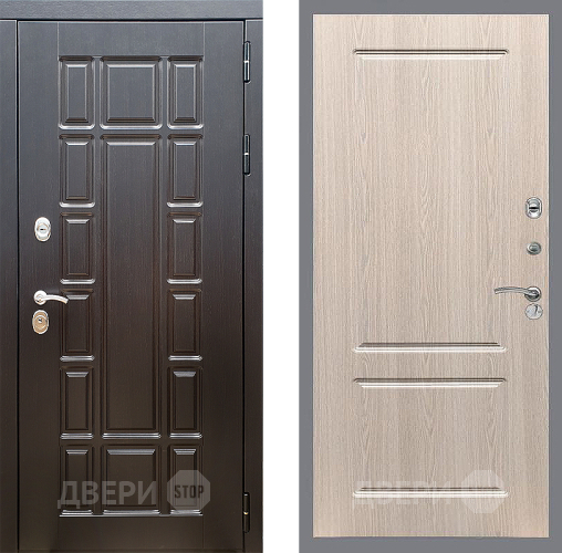 Входная металлическая Дверь Стоп НЬЮ ЙОРК ФЛ-117 Беленый дуб в Истра