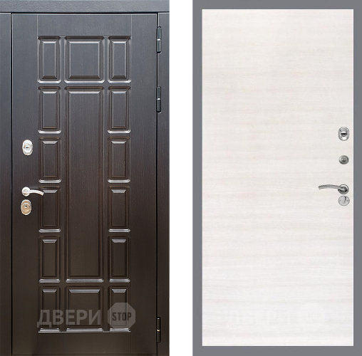 Входная металлическая Дверь Стоп НЬЮ ЙОРК Гладкая Акация светлая в Истра