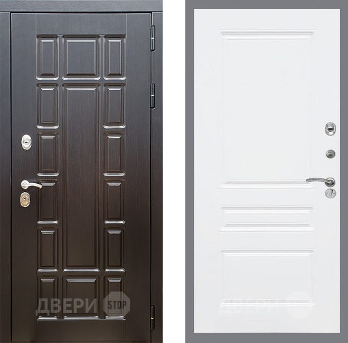 Входная металлическая Дверь Стоп НЬЮ ЙОРК ФЛ-243 Силк Сноу в Истра