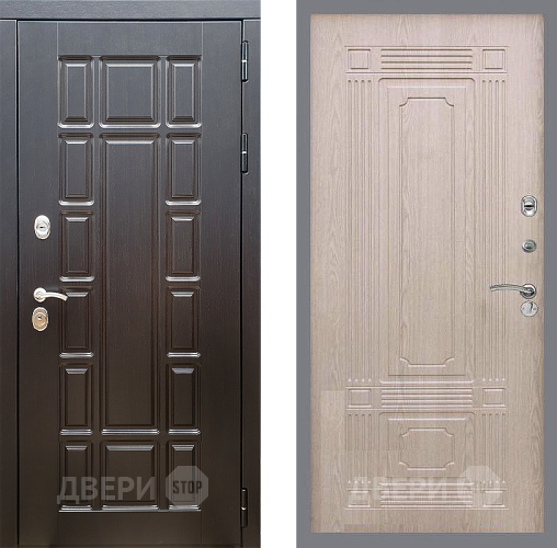 Входная металлическая Дверь Стоп НЬЮ ЙОРК ФЛ-2 Беленый дуб в Истра