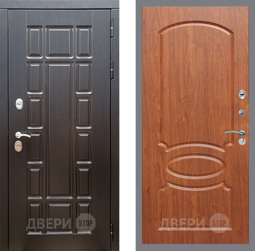 Входная металлическая Дверь Стоп НЬЮ ЙОРК ФЛ-128 Береза мореная в Истра