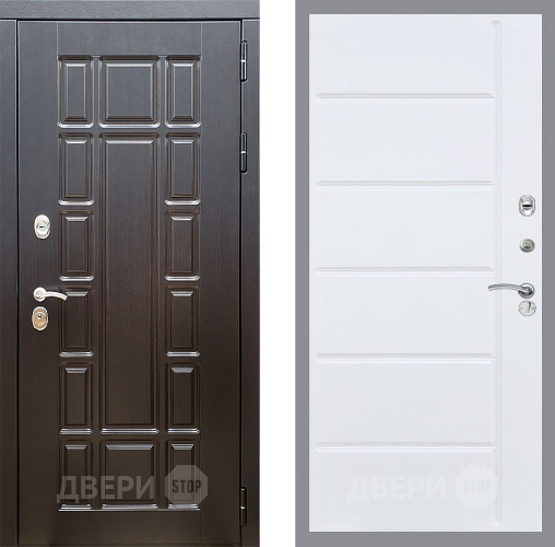 Входная металлическая Дверь Стоп НЬЮ ЙОРК ФЛ-102 Белый ясень в Истра