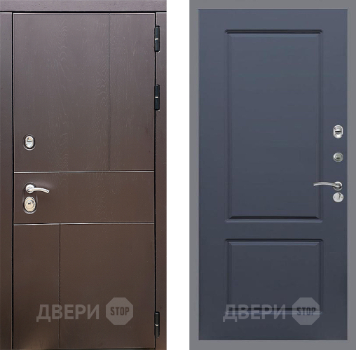 Входная металлическая Дверь Стоп УРБАН ФЛ-117 Силк титан в Истра