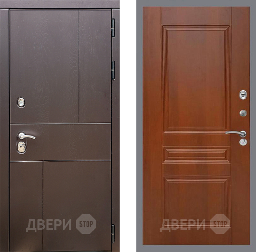 Входная металлическая Дверь Стоп УРБАН ФЛ-243 Итальянский орех в Истра