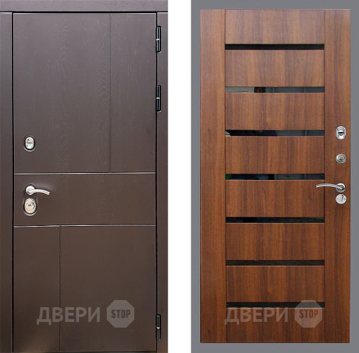 Входная металлическая Дверь Стоп УРБАН СБ-14 Орех бренди в Истра