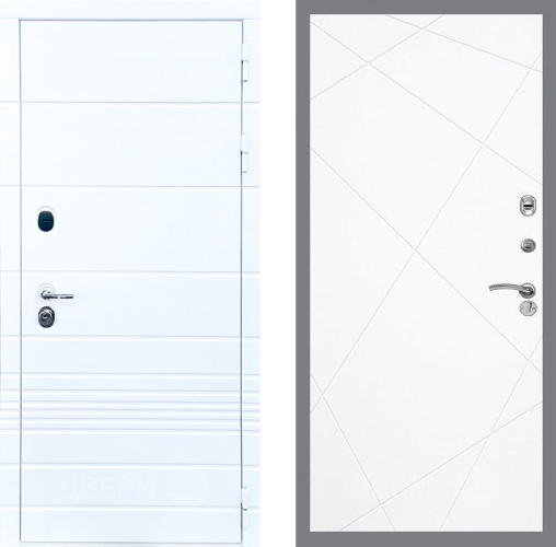 Входная металлическая Дверь Стоп ТРЕНДО ФЛ-291 Силк Сноу в Истра