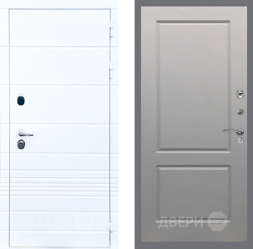 Входная металлическая Дверь Стоп ТРЕНДО ФЛ-117 Грей софт в Истра