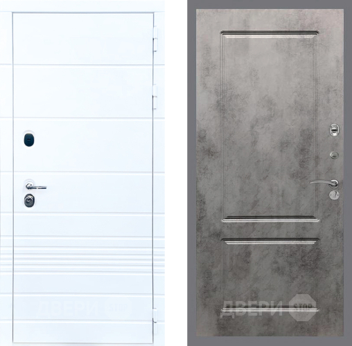 Входная металлическая Дверь Стоп ТРЕНДО ФЛ-117 Бетон темный в Истра