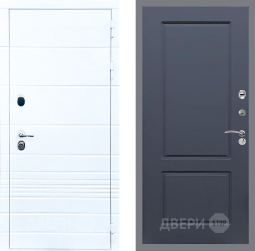 Входная металлическая Дверь Стоп ТРЕНДО ФЛ-117 Силк титан в Истра