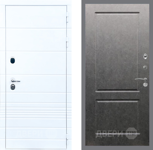 Входная металлическая Дверь Стоп ТРЕНДО ФЛ-117 Штукатурка графит в Истра