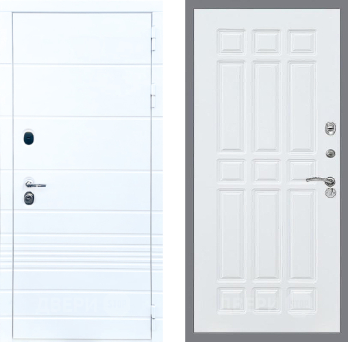 Входная металлическая Дверь Стоп ТРЕНДО ФЛ-33 Силк Сноу в Истра