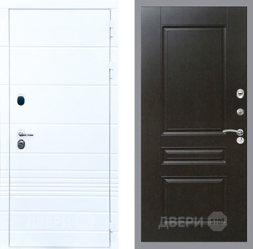 Входная металлическая Дверь Стоп ТРЕНДО ФЛ-243 Венге в Истра