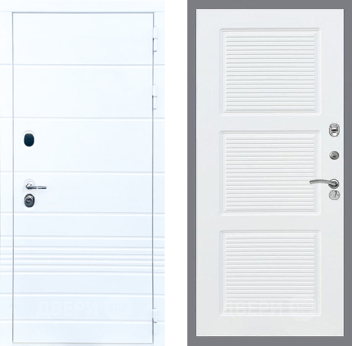 Входная металлическая Дверь Стоп ТРЕНДО ФЛ-1 Силк Сноу в Истра