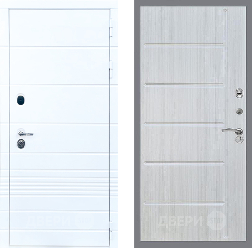 Входная металлическая Дверь Стоп ТРЕНДО ФЛ-102 Сандал белый в Истра