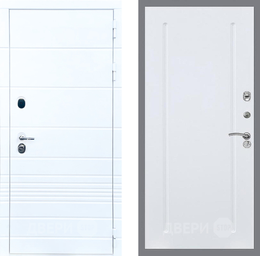 Входная металлическая Дверь Стоп ТРЕНДО ФЛ-68 Силк Сноу в Истра