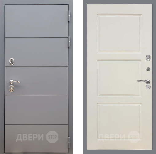 Входная металлическая Дверь Стоп АРТ ГРАФИТ ФЛ-3 Шампань в Истра