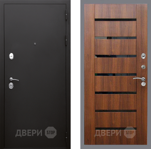 Входная металлическая Дверь Стоп КЛАССИК Шагрень СБ-14 Орех бренди в Истра