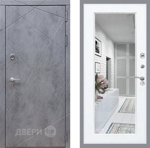 Входная металлическая Дверь Стоп Лучи Зеркало Силк Сноу в Истра