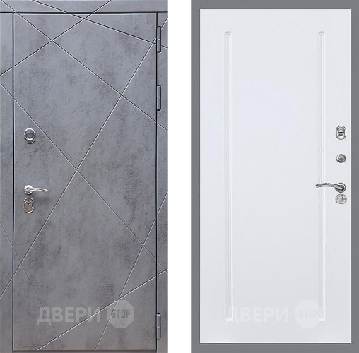 Входная металлическая Дверь Стоп Лучи ФЛ-68 Силк Сноу в Истра