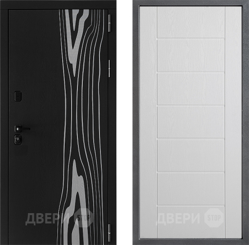 Входная металлическая Дверь Дверной континент ДК-12 ФЛ-Лайн Белое дерево в Истра