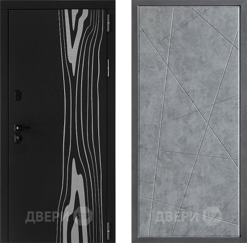 Входная металлическая Дверь Дверной континент ДК-12 ФЛ-655 Бетон серый в Истра