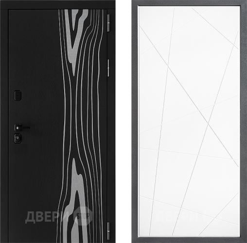 Входная металлическая Дверь Дверной континент ДК-12 ФЛ-655 Белый софт в Истра