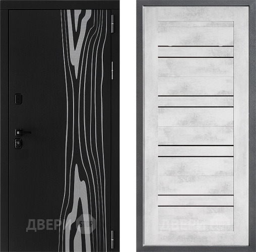 Входная металлическая Дверь Дверной континент ДК-12 ФЛ-49 Бетон снежный в Истра