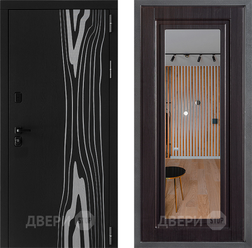 Входная металлическая Дверь Дверной континент ДК-12 ФЛЗ Зеркало Венге в Истра