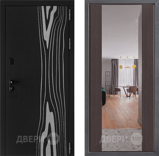 Входная металлическая Дверь Дверной континент ДК-12 ФЛЗ-1 Зеркало Венге в Истра