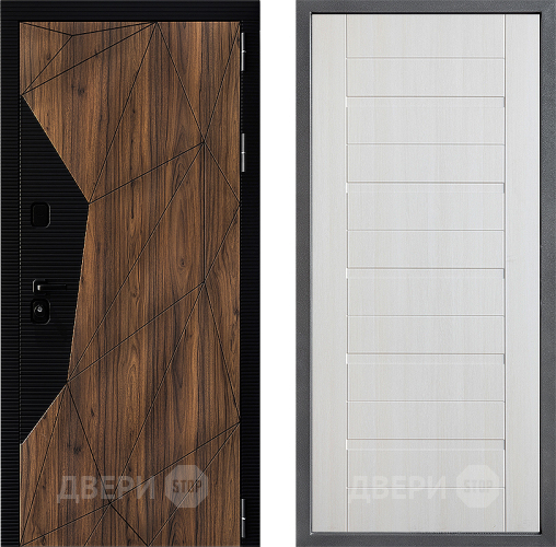 Входная металлическая Дверь Дверной континент ДК-11 ФЛ-70 Лиственница белая в Истра