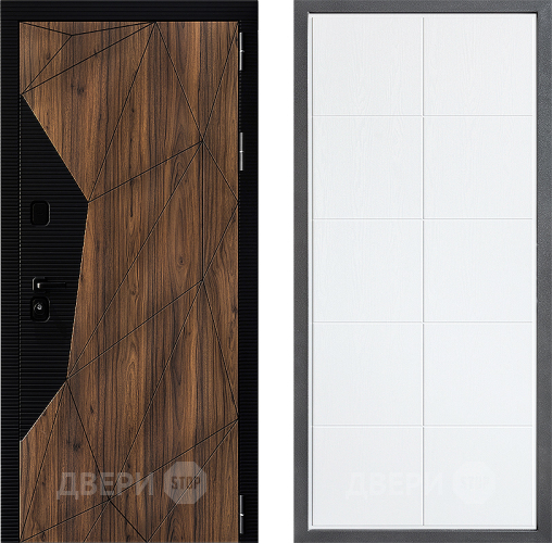 Входная металлическая Дверь Дверной континент ДК-11 ФЛ-Кватро Белое дерево в Истра