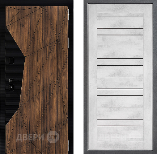 Входная металлическая Дверь Дверной континент ДК-11 ФЛ-49 Бетон снежный в Истра