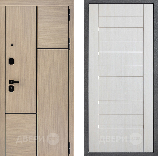 Входная металлическая Дверь Дверной континент ДК-14 ФЛ-70 Лиственница белая в Истра