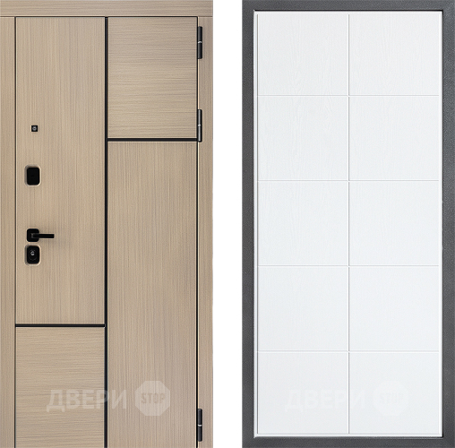 Входная металлическая Дверь Дверной континент ДК-14 ФЛ-Кватро Белое дерево в Истра