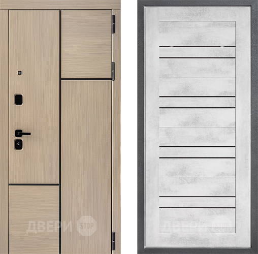 Входная металлическая Дверь Дверной континент ДК-14 ФЛ-49 Бетон снежный в Истра