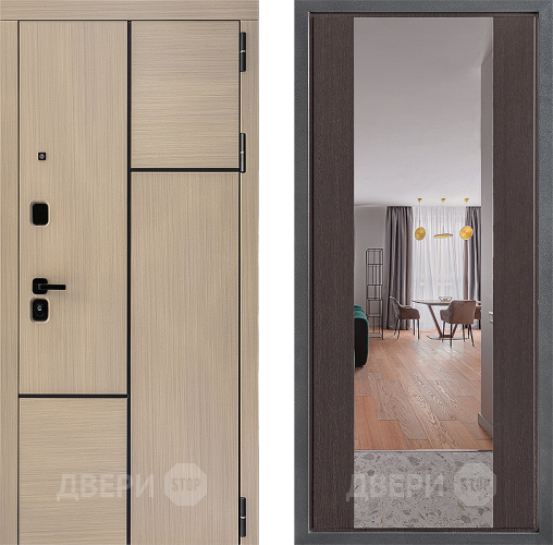 Входная металлическая Дверь Дверной континент ДК-14 ФЛЗ-1 Зеркало Венге в Истра