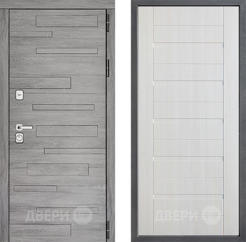 Входная металлическая Дверь Дверной континент ДК-10 ФЛ-70 Лиственница белая в Истра