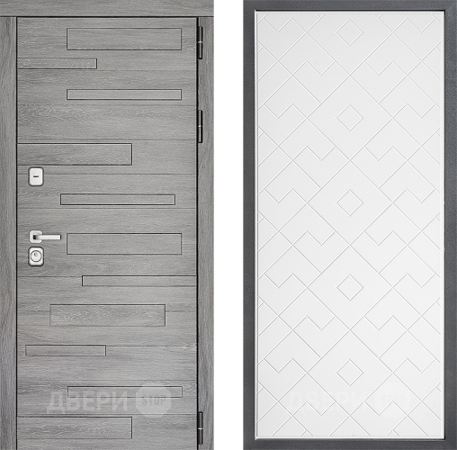 Входная металлическая Дверь Дверной континент ДК-10 ФЛ-Тиффани Белый софт в Истра