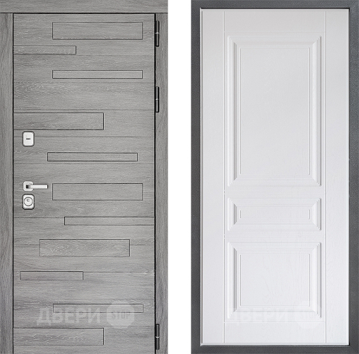 Дверь Дверной континент ДК-10 ФЛ-243 Альберо Браш серебро в Истра