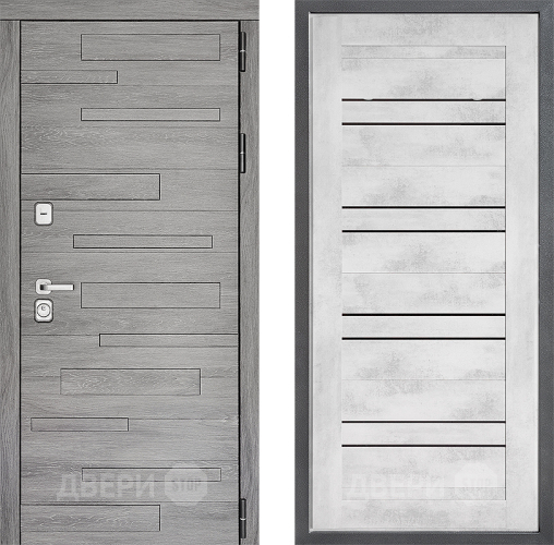 Входная металлическая Дверь Дверной континент ДК-10 ФЛ-49 Бетон снежный в Истра