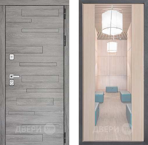 Дверь Дверной континент ДК-10 ФЛЗ-1 Зеркало Капучино в Истра