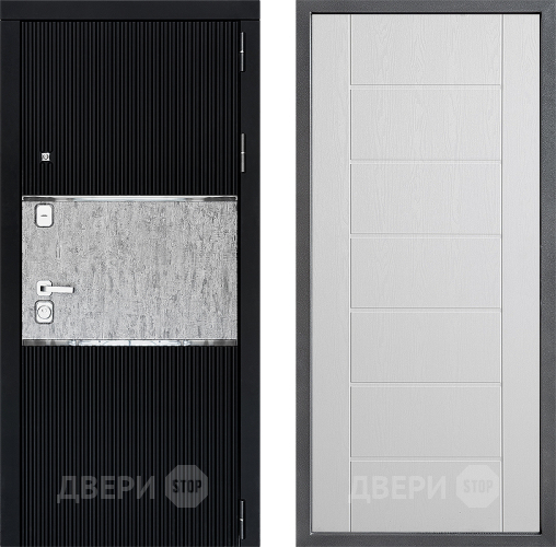 Входная металлическая Дверь Дверной континент ДК-13 ФЛ-Лайн Белое дерево в Истра