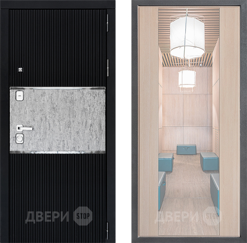 Входная металлическая Дверь Дверной континент ДК-13 ФЛЗ-1 Зеркало Капучино в Истра