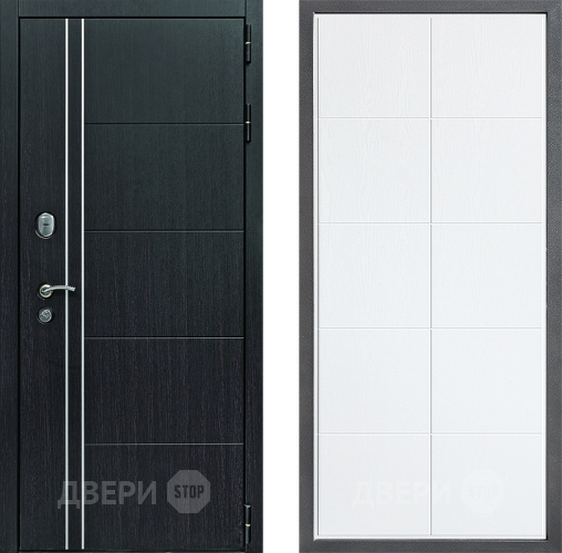 Входная металлическая Дверь Дверной континент Теплолюкс Дизайн ФЛ-Кватро Белое дерево в Истра