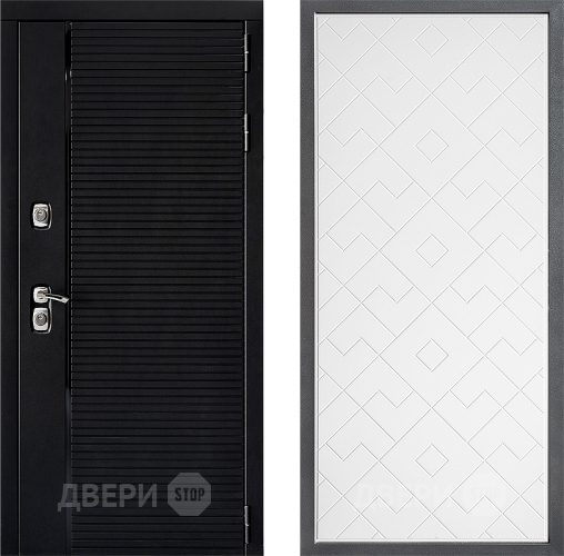 Входная металлическая Дверь Дверной континент ДК-1 ФЛ-Тиффани Белый софт в Истра