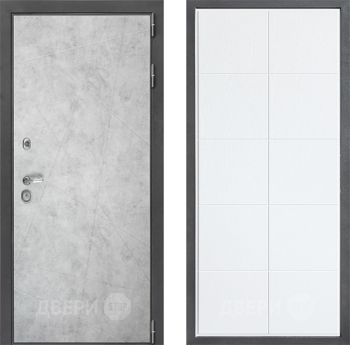 Входная металлическая Дверь Дверной континент ДК-3/743 ФЛ-Кватро Белое дерево в Истра